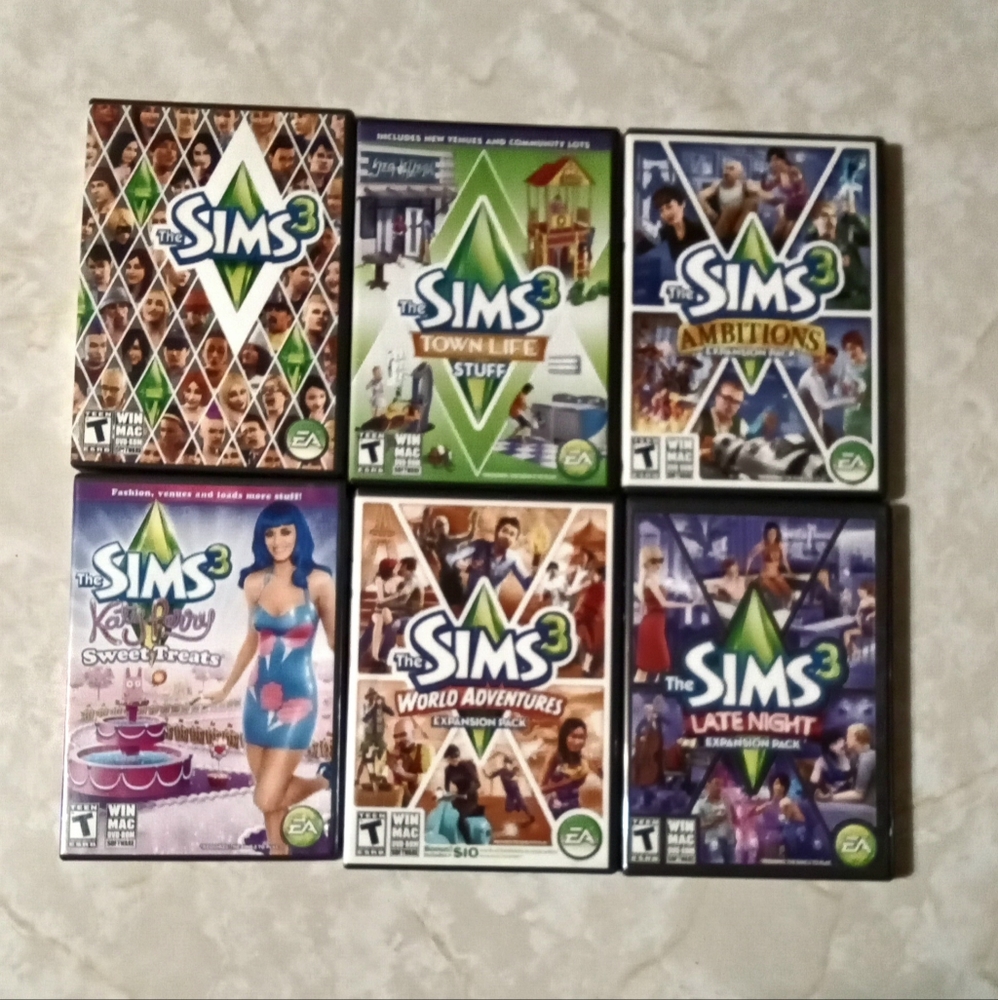 Lot of 6 The SIMS3 for the PC
